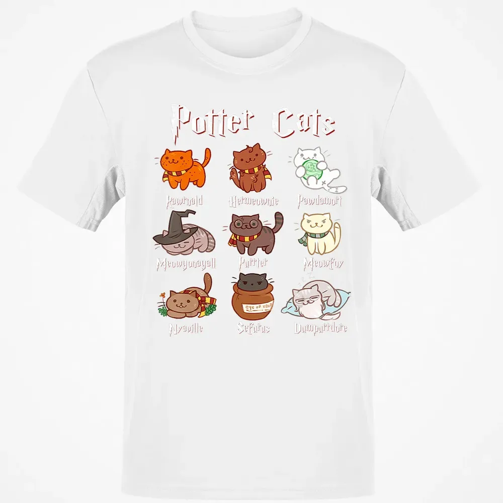 Potter Cats Cute Harry Pawter Kitten Gifts for Cat Lover Classic Unisex T-Shirt - 13