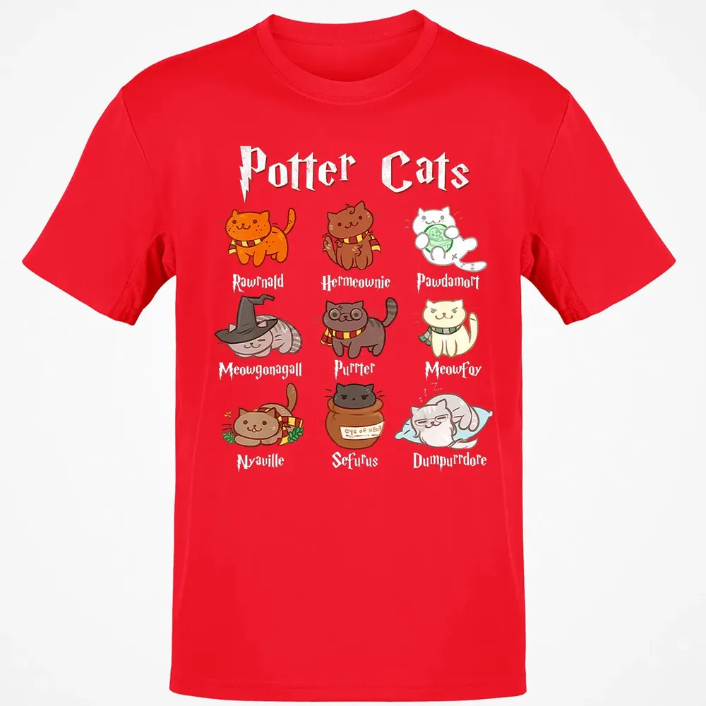 Potter Cats Cute Harry Pawter Kitten Gifts for Cat Lover Classic Unisex T-Shirt - 11