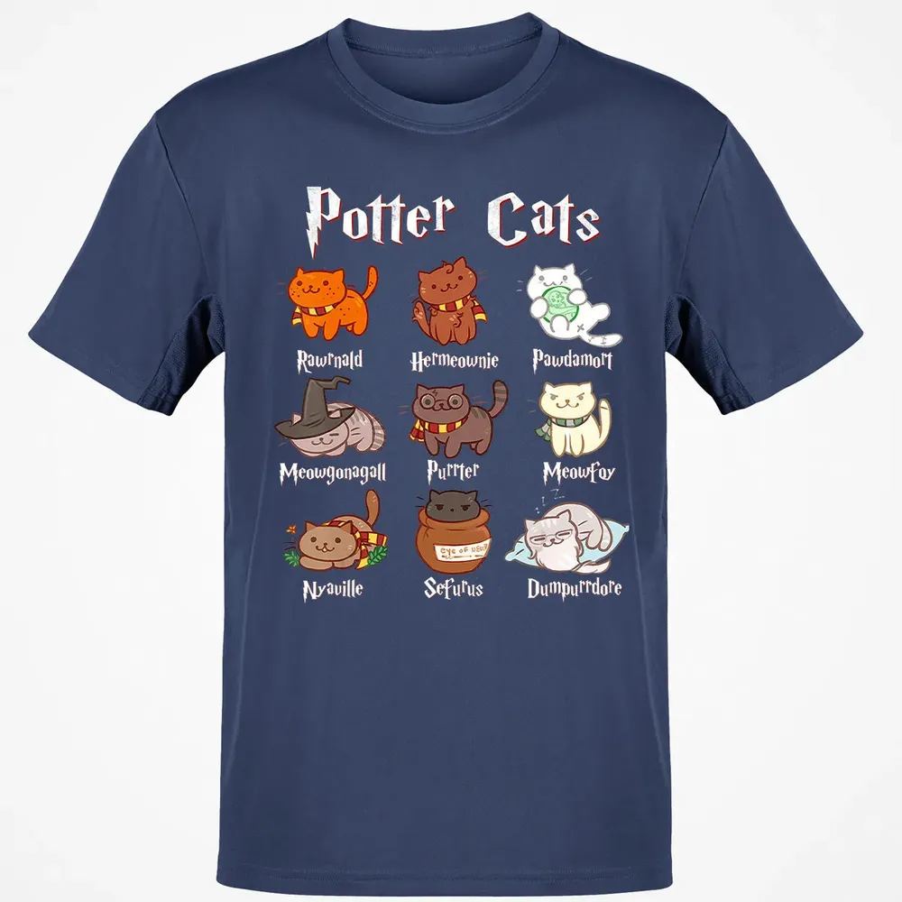 Potter Cats Cute Harry Pawter Kitten Gifts for Cat Lover Classic Unisex T-Shirt - 8