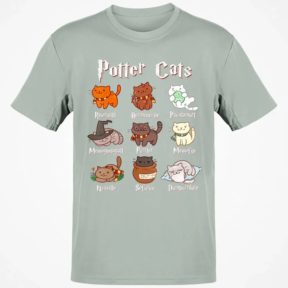 Potter Cats Cute Harry Pawter Kitten Gifts for Cat Lover Classic Unisex T-Shirt - 3