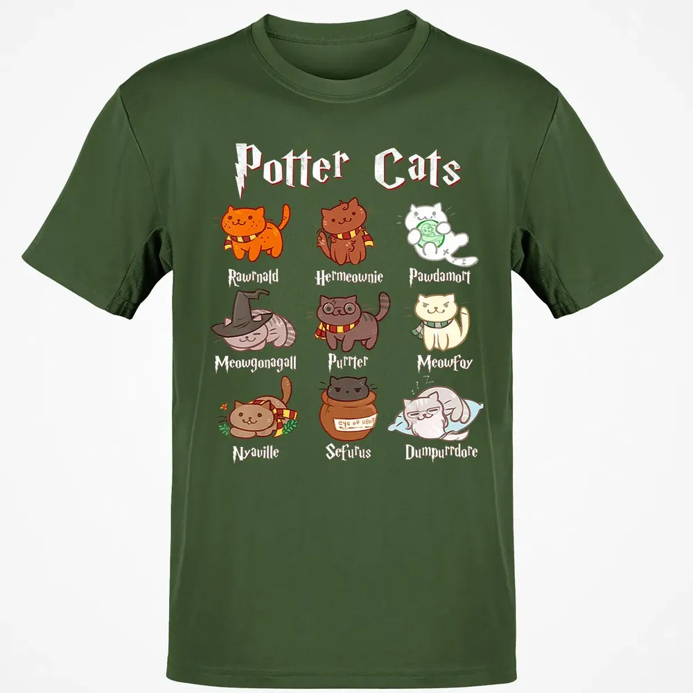 Potter Cats Cute Harry Pawter Kitten Gifts for Cat Lover Classic Unisex T-Shirt - 7