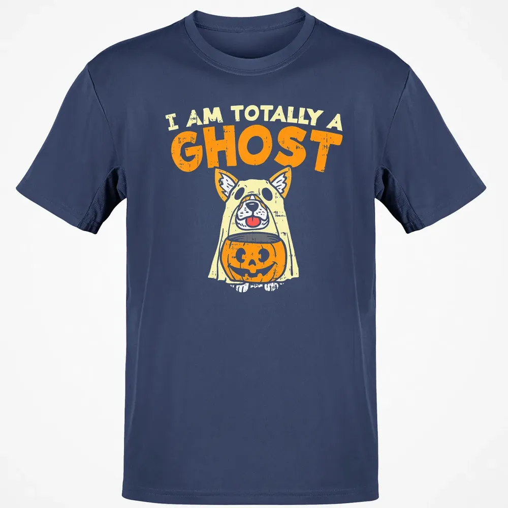 Welsh Corgi Totally Ghost Funny Halloween Costume Dog Owner Classic Unisex T-Shirt - 8