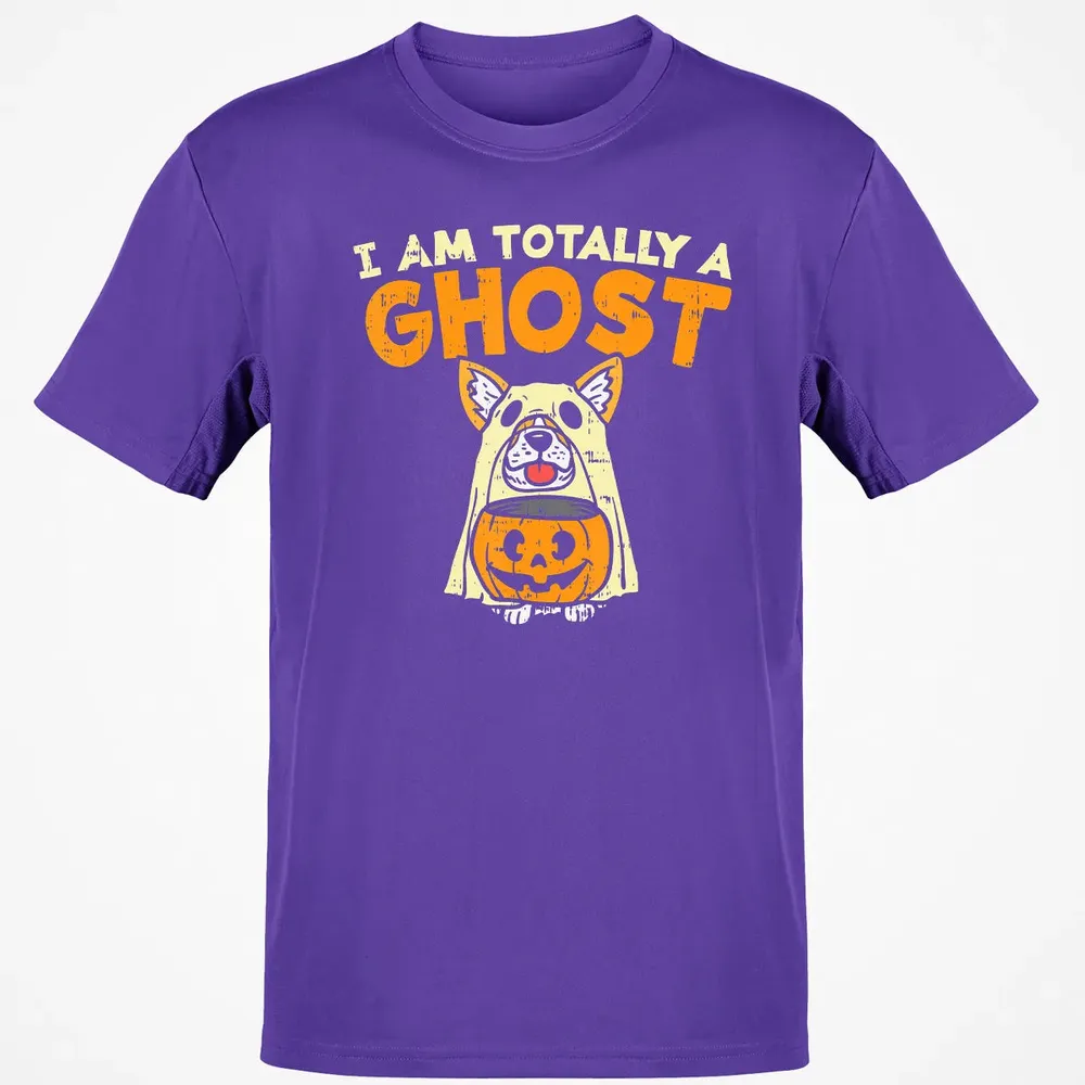 Welsh Corgi Totally Ghost Funny Halloween Costume Dog Owner Classic Unisex T-Shirt - 10