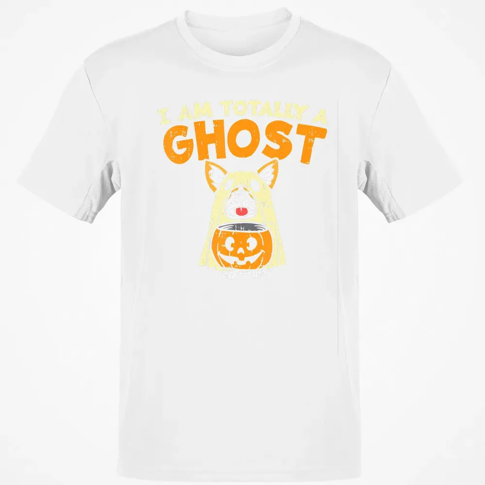 Welsh Corgi Totally Ghost Funny Halloween Costume Dog Owner Classic Unisex T-Shirt - 13