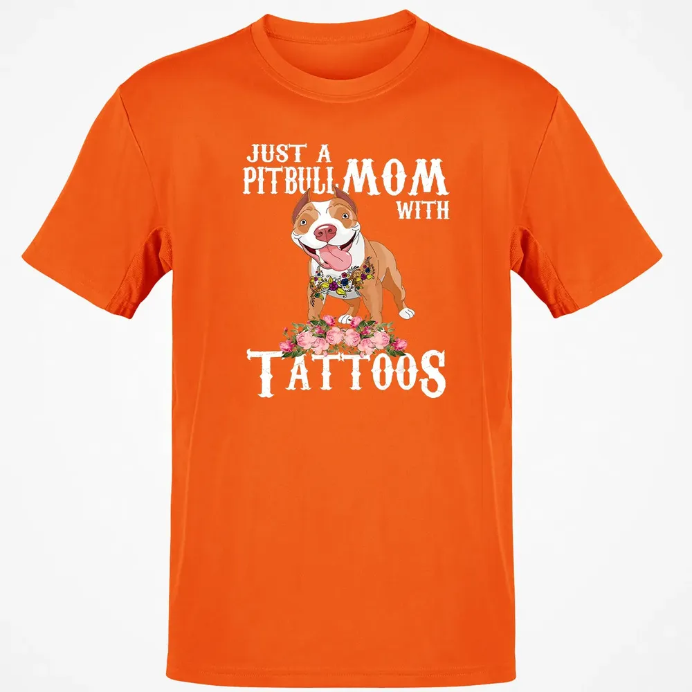Pitbull mom with tattoos Classic Unisex T-Shirt - 9