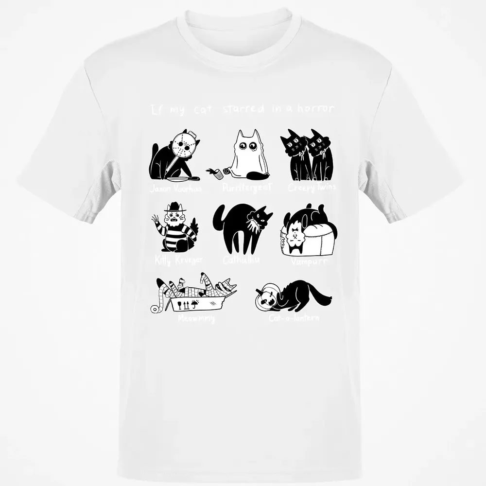 Horror Cat Classic Unisex T-Shirt - 13
