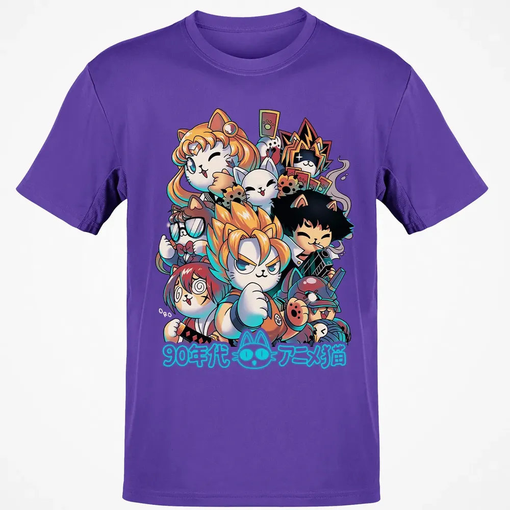 90s Kawaii Anime Neko Classic Unisex T-Shirt - 10