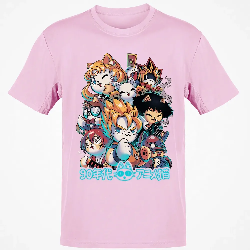90s Kawaii Anime Neko Classic Unisex T-Shirt - 6