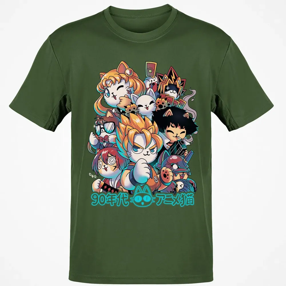 90s Kawaii Anime Neko Classic Unisex T-Shirt - 7