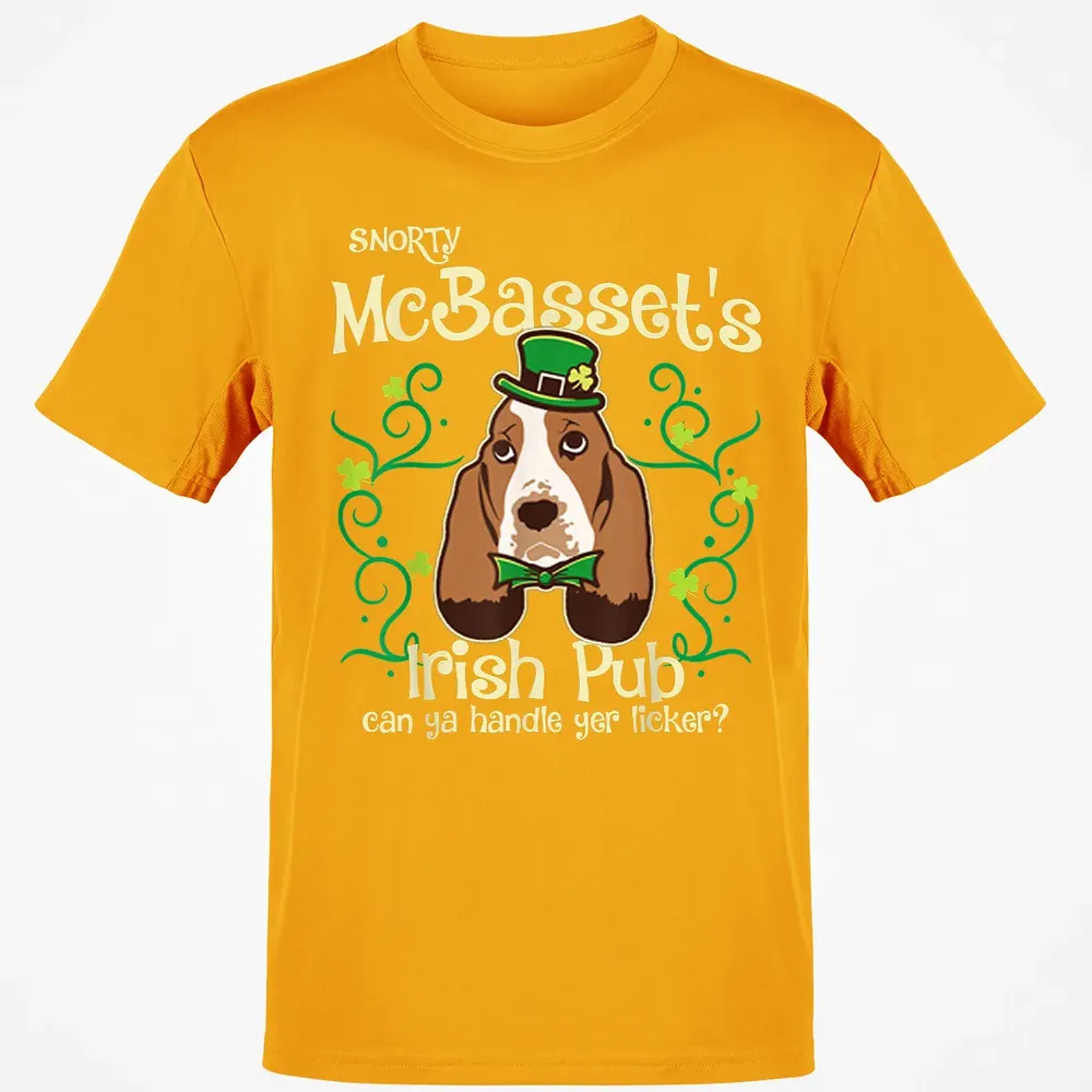 Basset Hound Dog Gifts St Patricks Day Classic Unisex T-Shirt - 5