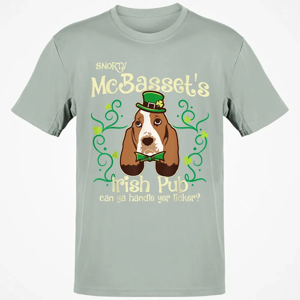 Basset Hound Dog Gifts St Patricks Day Classic Unisex T-Shirt - 3