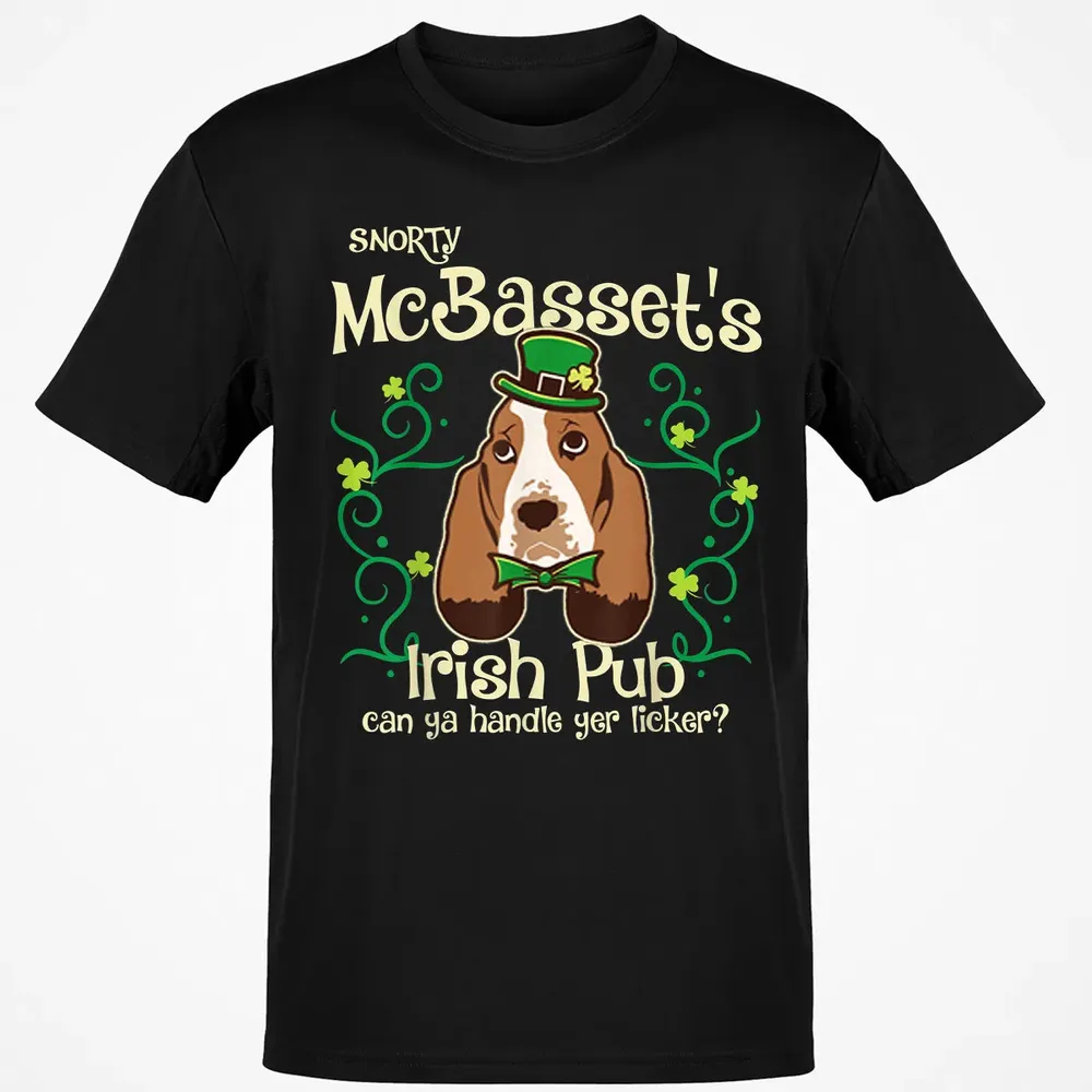 Basset Hound Dog Gifts St Patricks Day Classic Unisex T-Shirt - 2