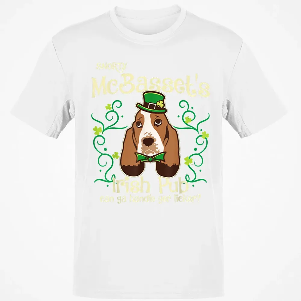 Basset Hound Dog Gifts St Patricks Day Classic Unisex T-Shirt - 13
