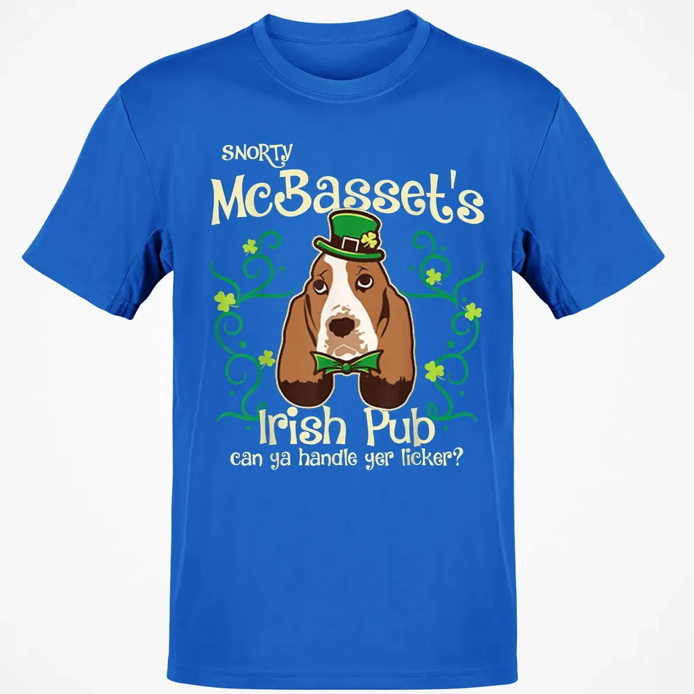 Basset Hound Dog Gifts St Patricks Day Classic Unisex T-Shirt - 12