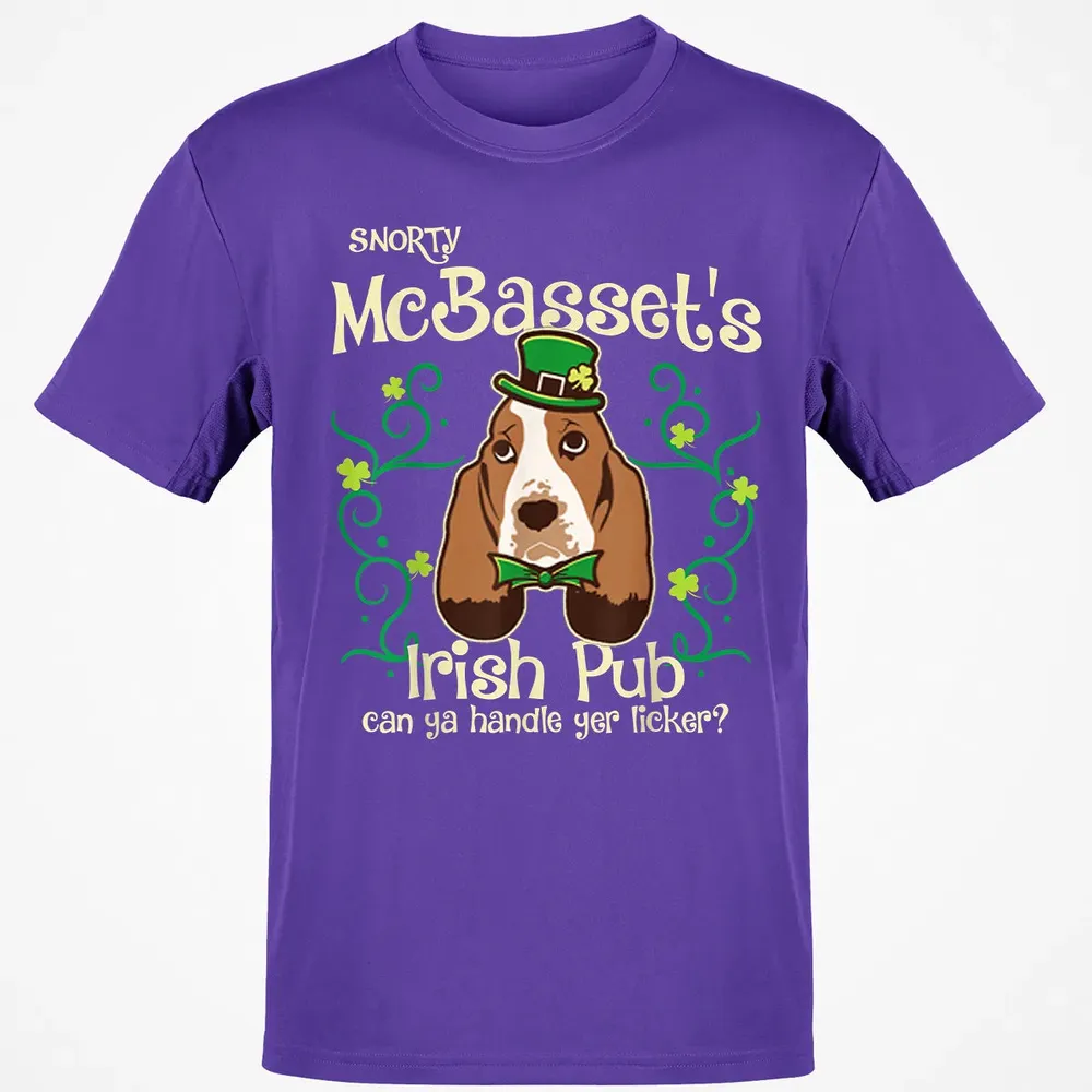 Basset Hound Dog Gifts St Patricks Day Classic Unisex T-Shirt - 10