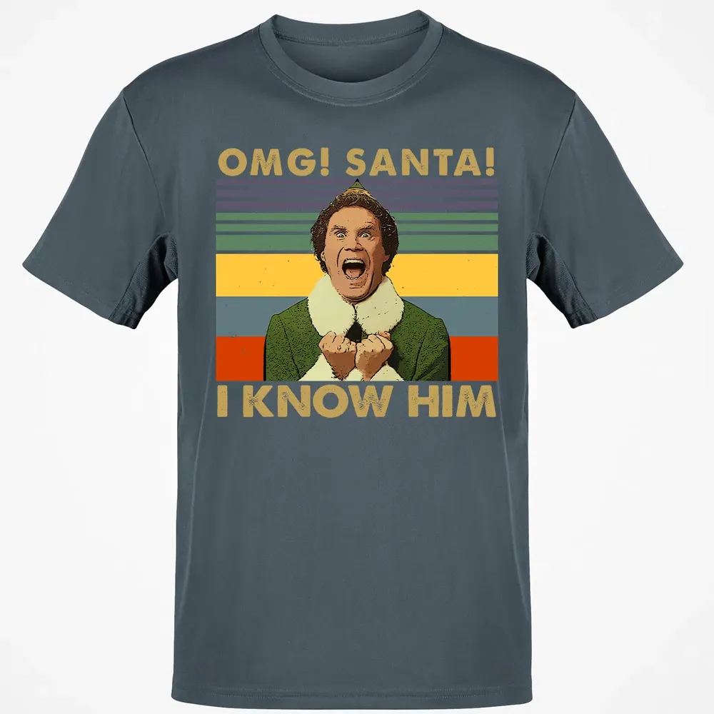 OMG Santa I Know Him Classic Unisex T-Shirt - 4