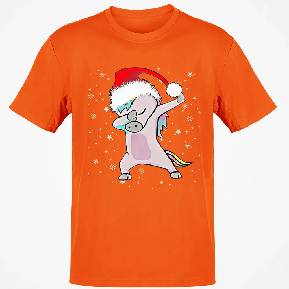 Unicorn Dabbing Christmas Classic Unisex T-Shirt - 9