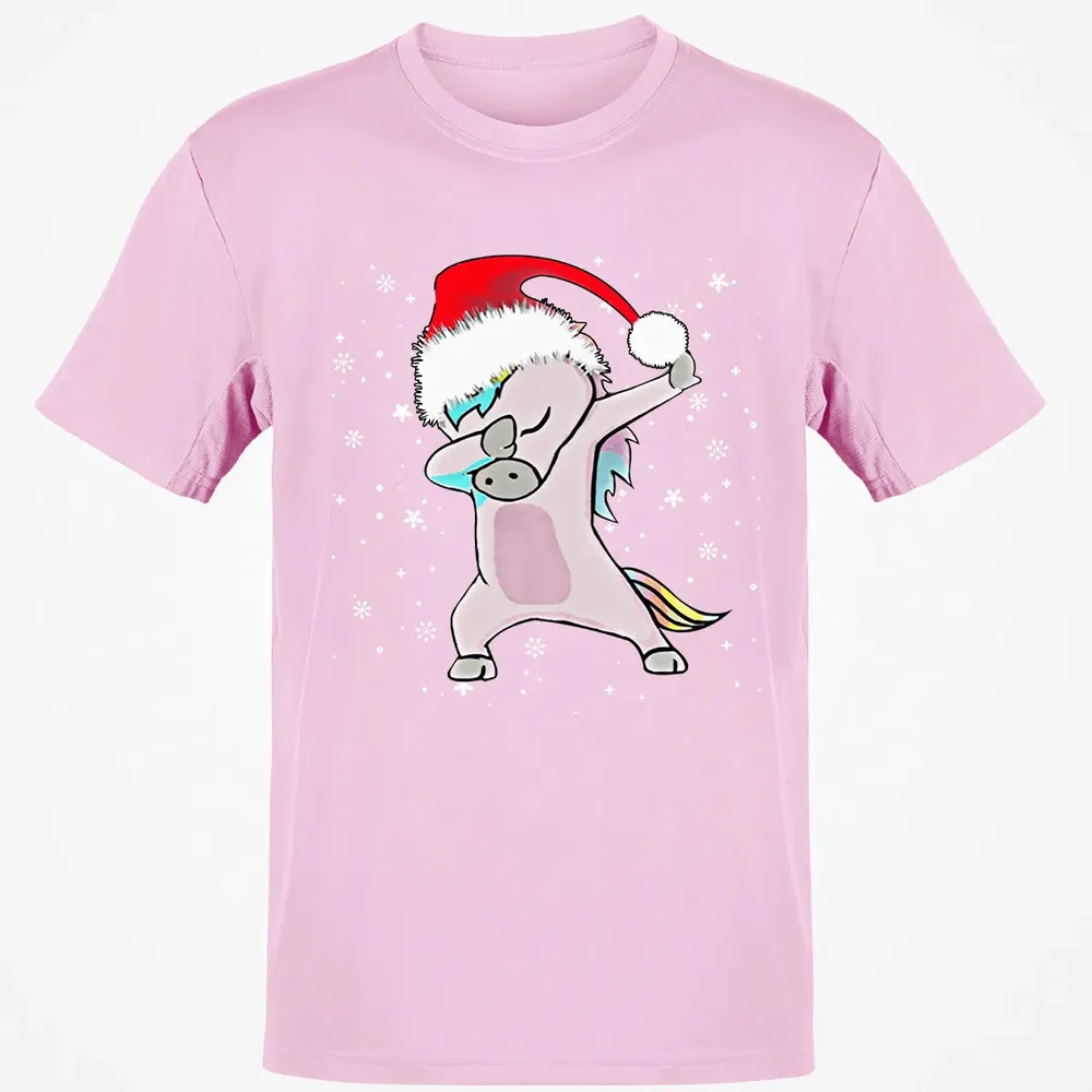 Unicorn Dabbing Christmas Classic Unisex T-Shirt - 6