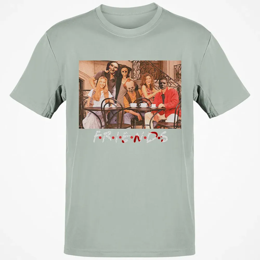 Friends IT Saw spooky clown Halloween horror movies Classic Unisex T-Shirt - 3