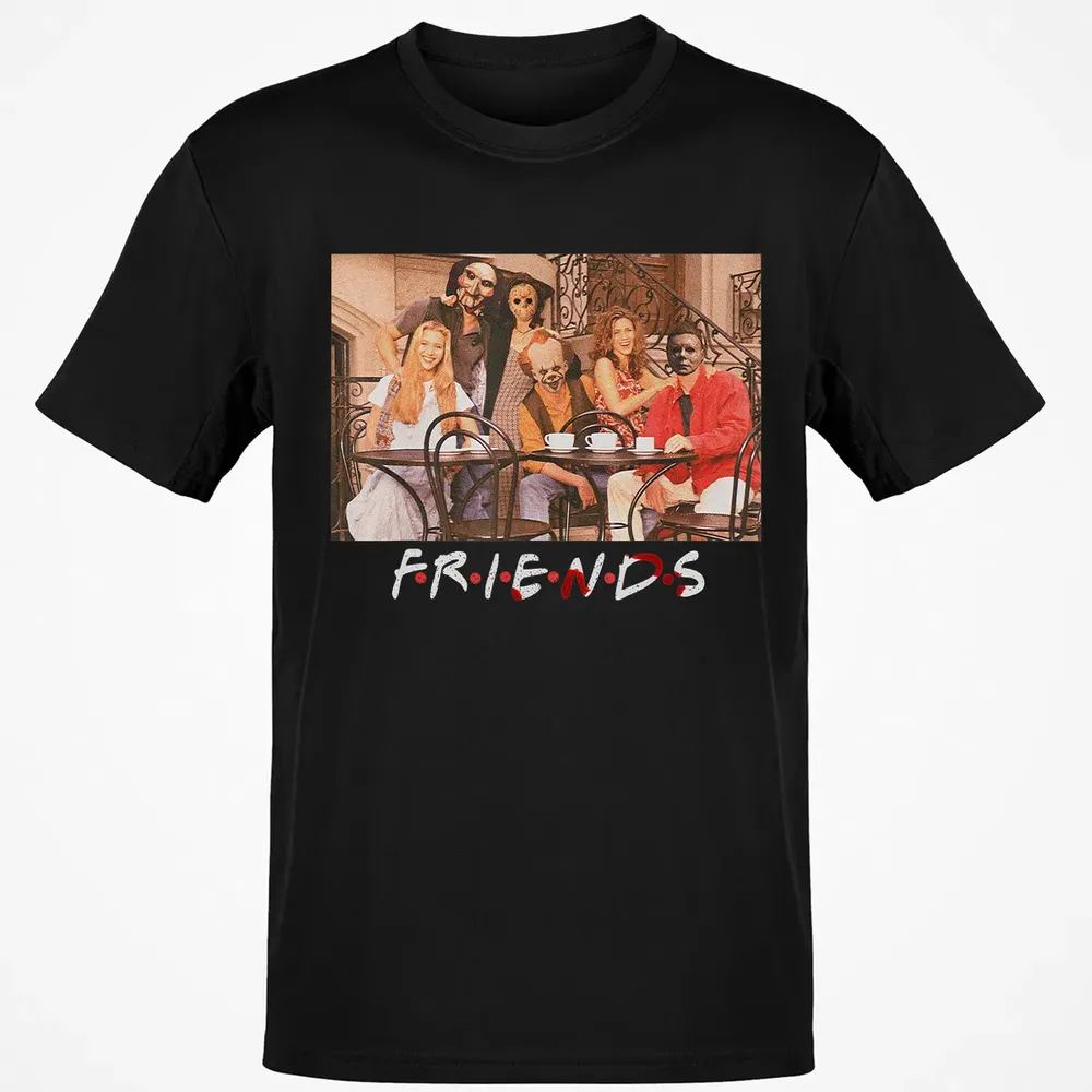 Friends IT Saw spooky clown Halloween horror movies Classic Unisex T-Shirt - 2