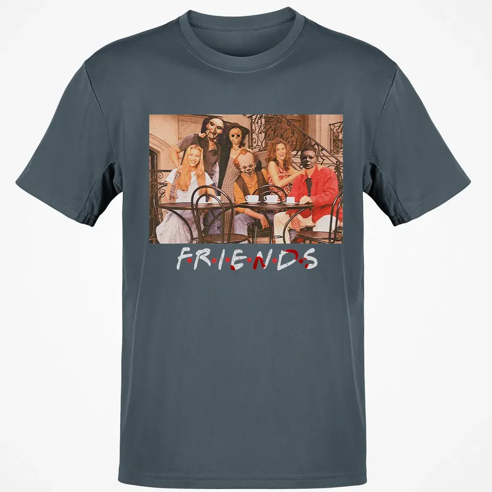 Friends IT Saw spooky clown Halloween horror movies Classic Unisex T-Shirt - 4