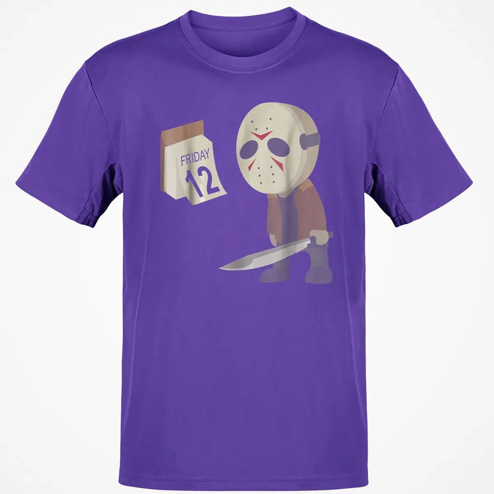 Friday 12th Funny Halloween Horror Graphic Classic Unisex T-Shirt - 10