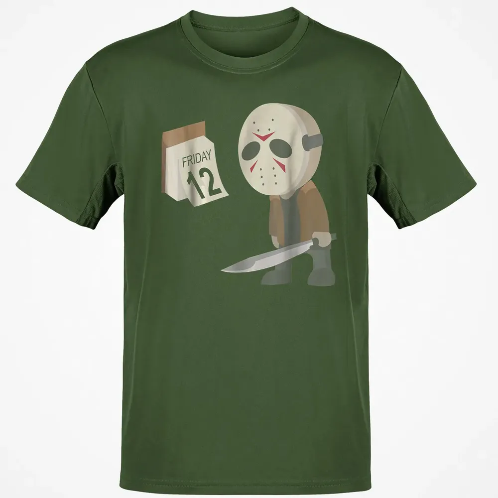 Friday 12th Funny Halloween Horror Graphic Classic Unisex T-Shirt - 7