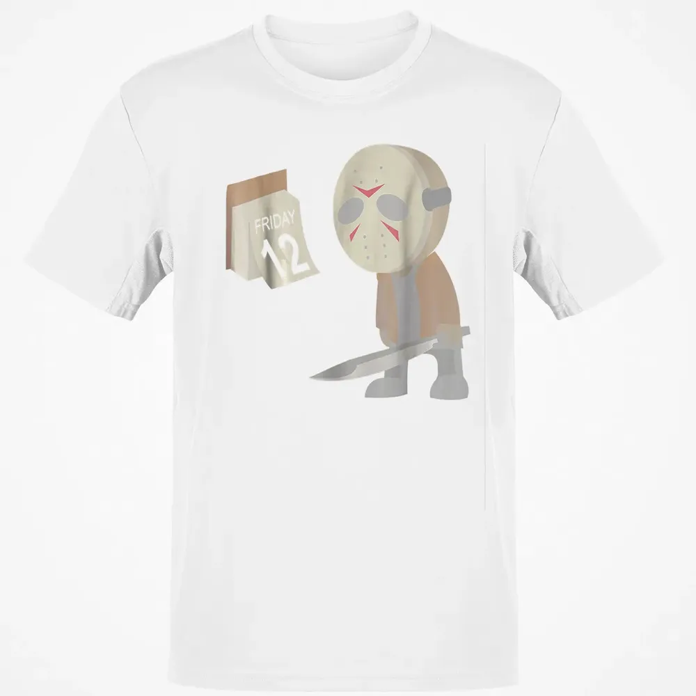 Friday 12th Funny Halloween Horror Graphic Classic Unisex T-Shirt - 13