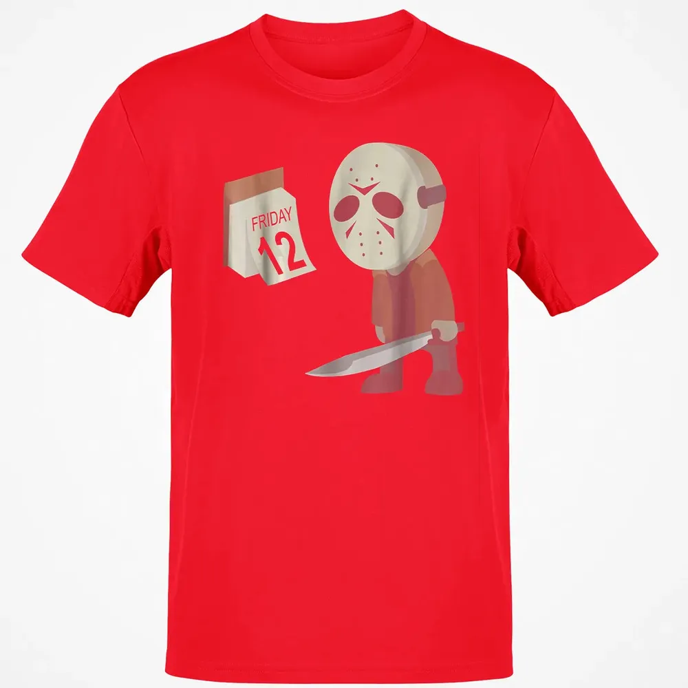 Friday 12th Funny Halloween Horror Graphic Classic Unisex T-Shirt - 11