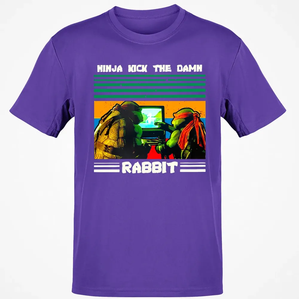 Ninja Kick The Rabbit Classic Unisex T-Shirt - 10