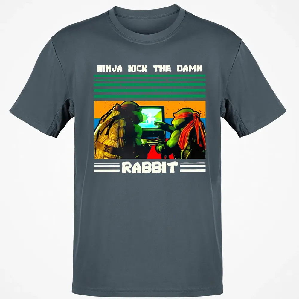 Ninja Kick The Rabbit Classic Unisex T-Shirt - 4