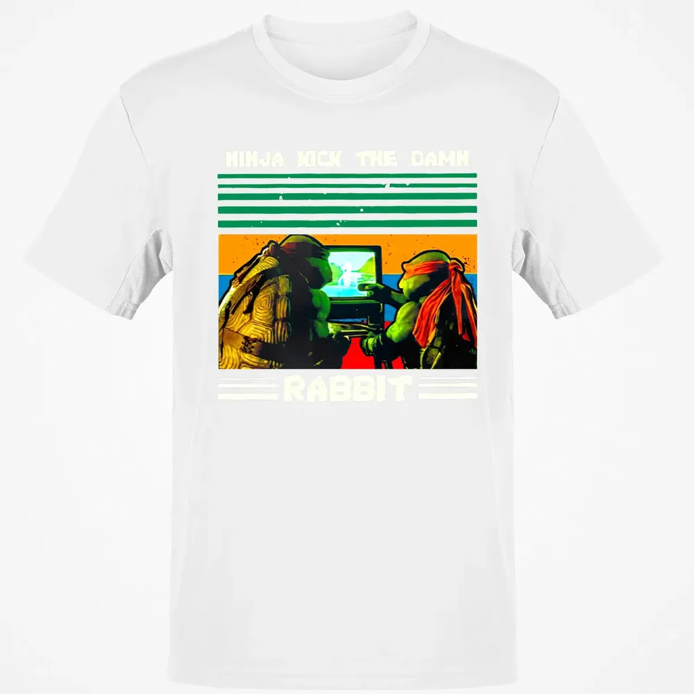 Ninja Kick The Rabbit Classic Unisex T-Shirt - 13