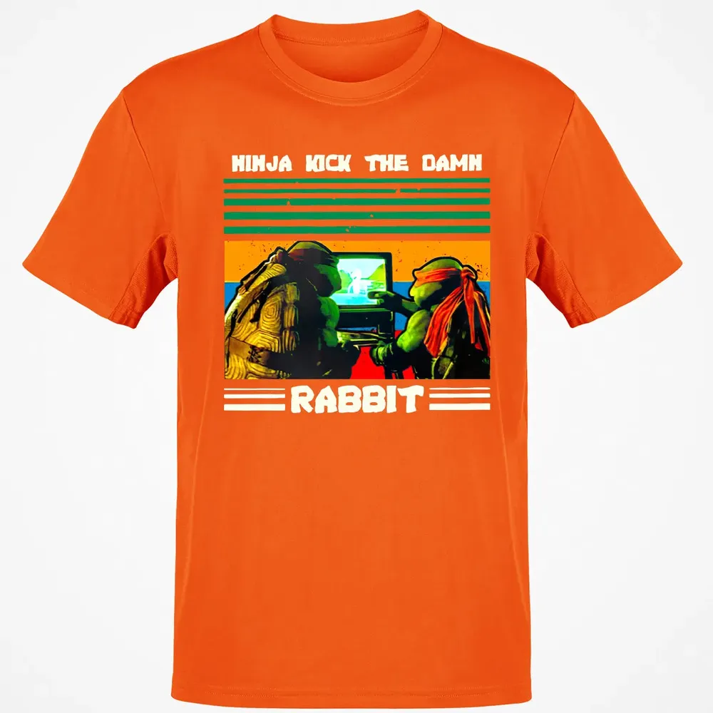 Ninja Kick The Rabbit Classic Unisex T-Shirt - 9