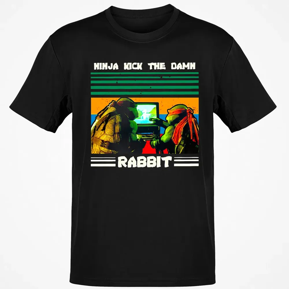 Ninja Kick The Rabbit Classic Unisex T-Shirt - 2