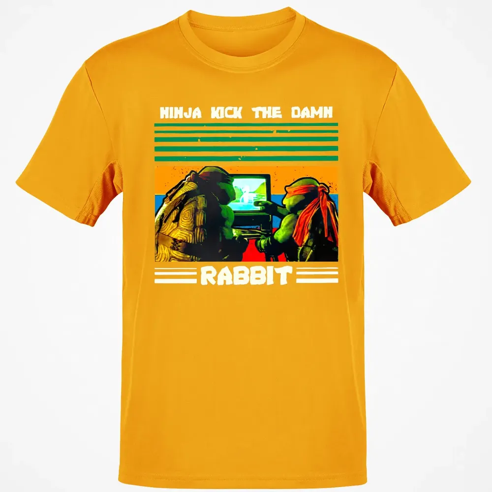 Ninja Kick The Rabbit Classic Unisex T-Shirt - 5