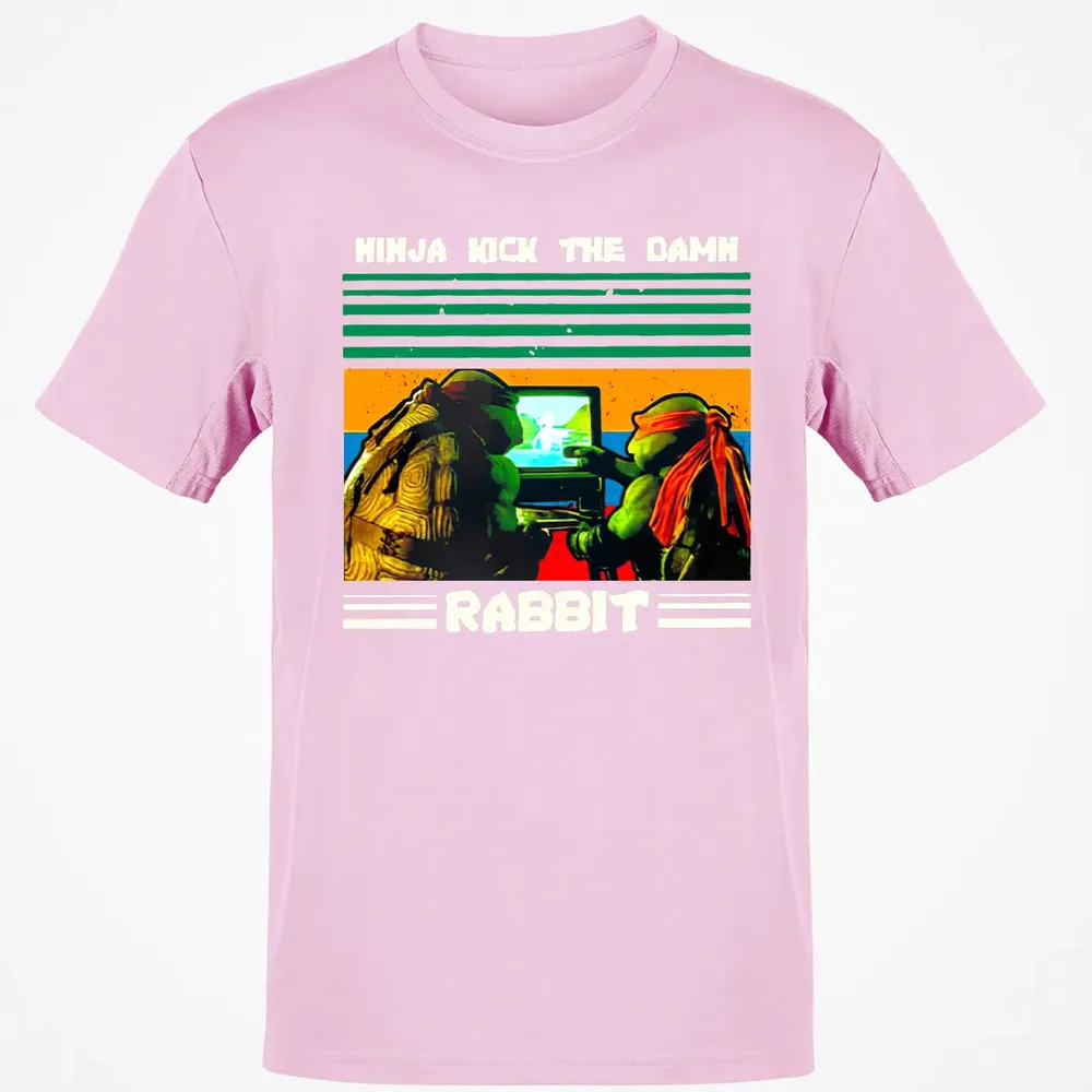 Ninja Kick The Rabbit Classic Unisex T-Shirt - 6