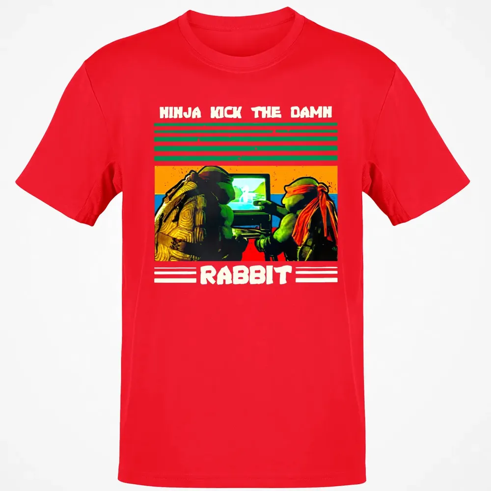Ninja Kick The Rabbit Classic Unisex T-Shirt - 11
