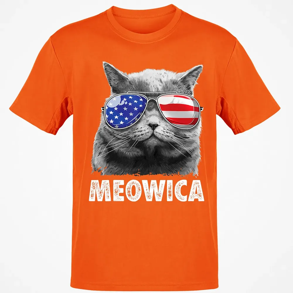 Cat 4th of July s Meowica Merica Men USA American Flag Classic Unisex T-Shirt - 9