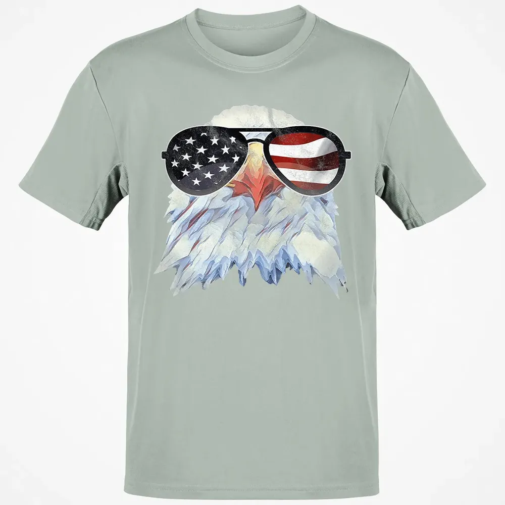 Adler mit USA Flagge Sonnenbrille  Amerika 4th of July Classic Unisex T-Shirt - 3