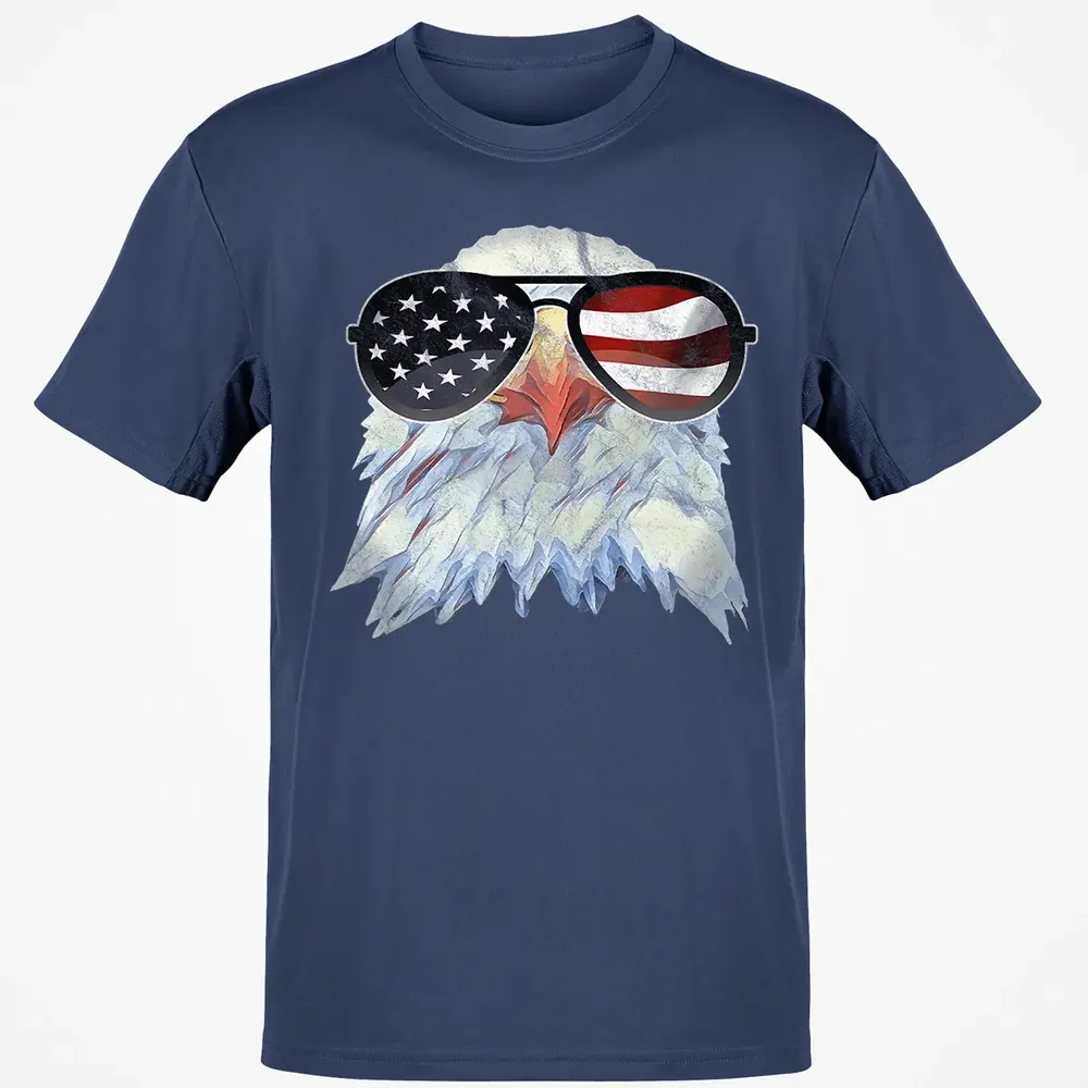 Adler mit USA Flagge Sonnenbrille  Amerika 4th of July Classic Unisex T-Shirt - 8