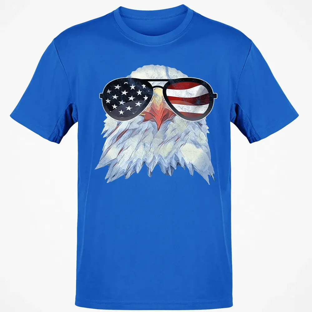 Adler mit USA Flagge Sonnenbrille  Amerika 4th of July Classic Unisex T-Shirt - 12