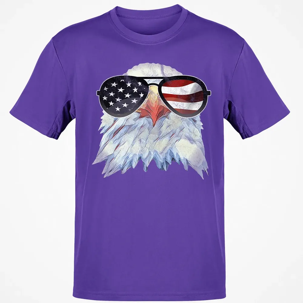 Adler mit USA Flagge Sonnenbrille  Amerika 4th of July Classic Unisex T-Shirt - 10