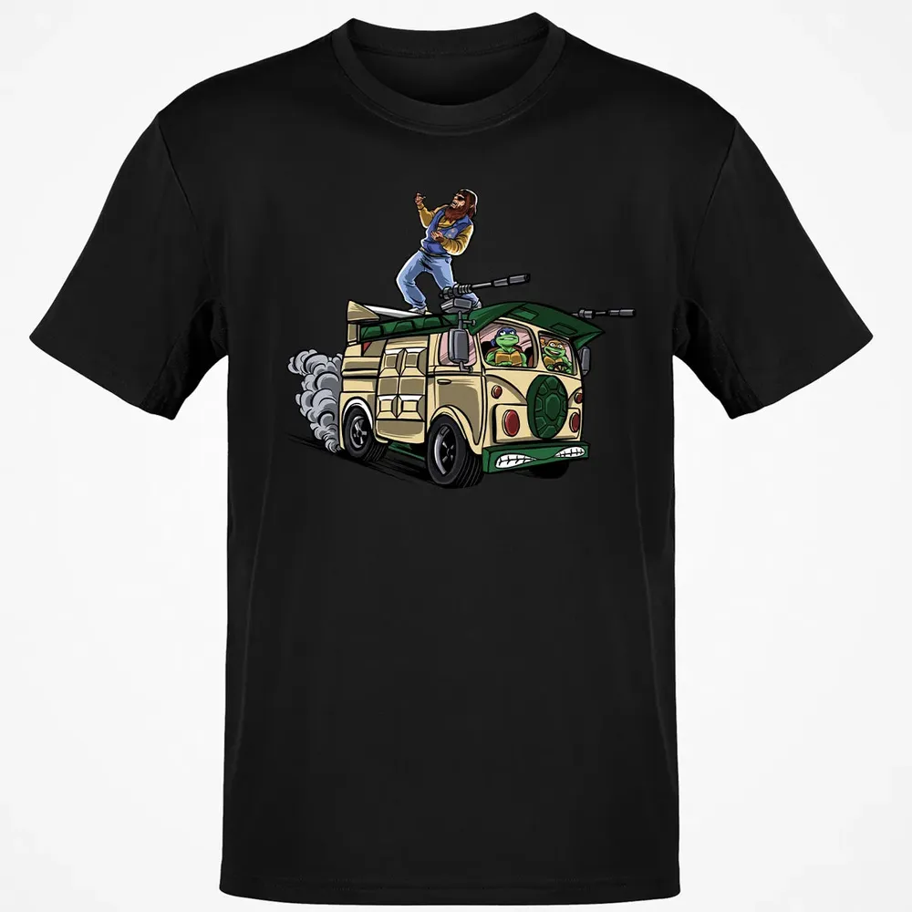 Surfing In The Turtle Van Classic Unisex T-Shirt - 2