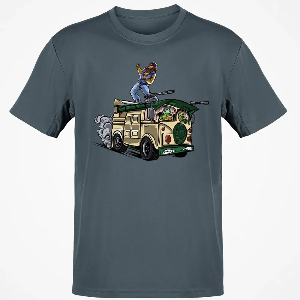 Surfing In The Turtle Van Classic Unisex T-Shirt - 4