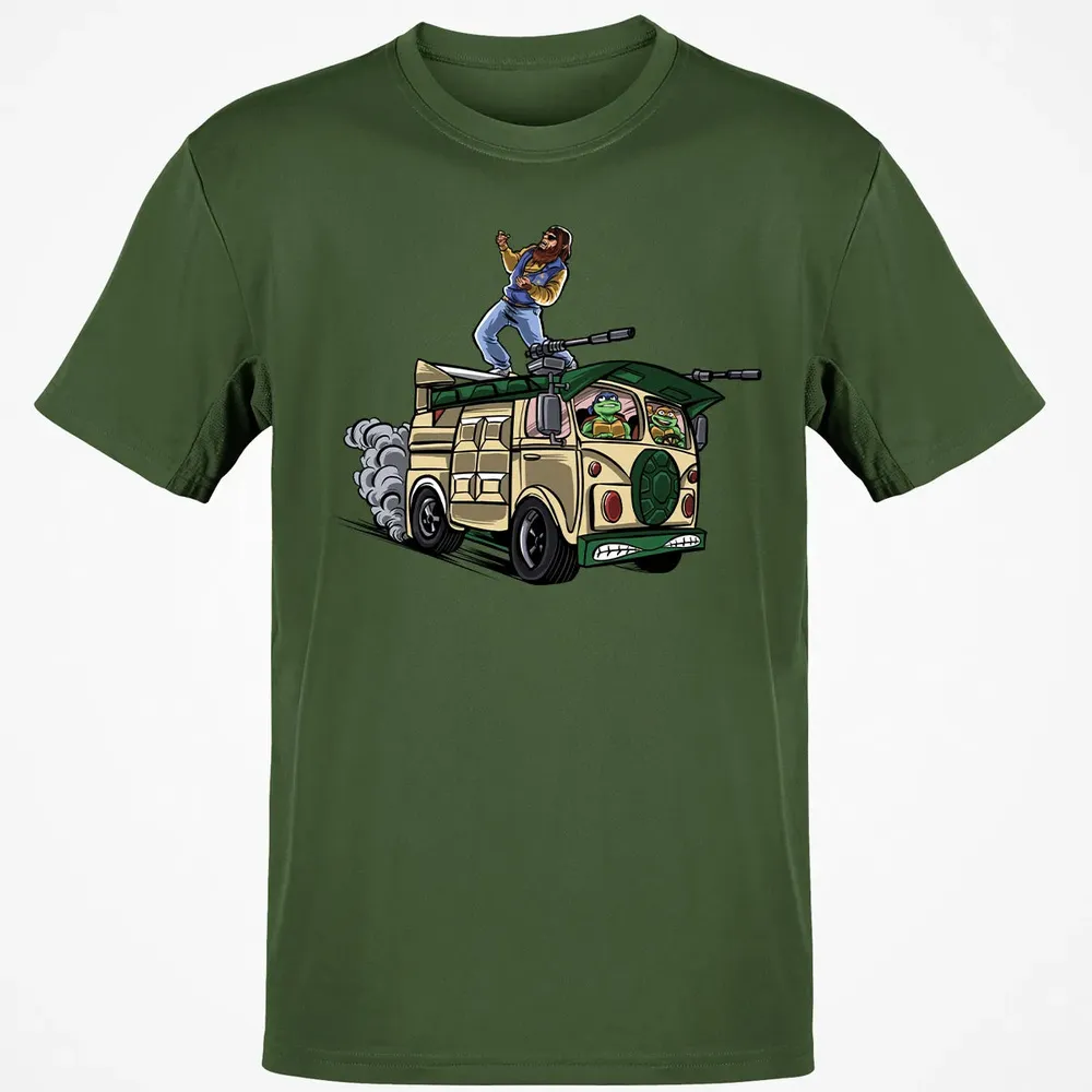 Surfing In The Turtle Van Classic Unisex T-Shirt - 7
