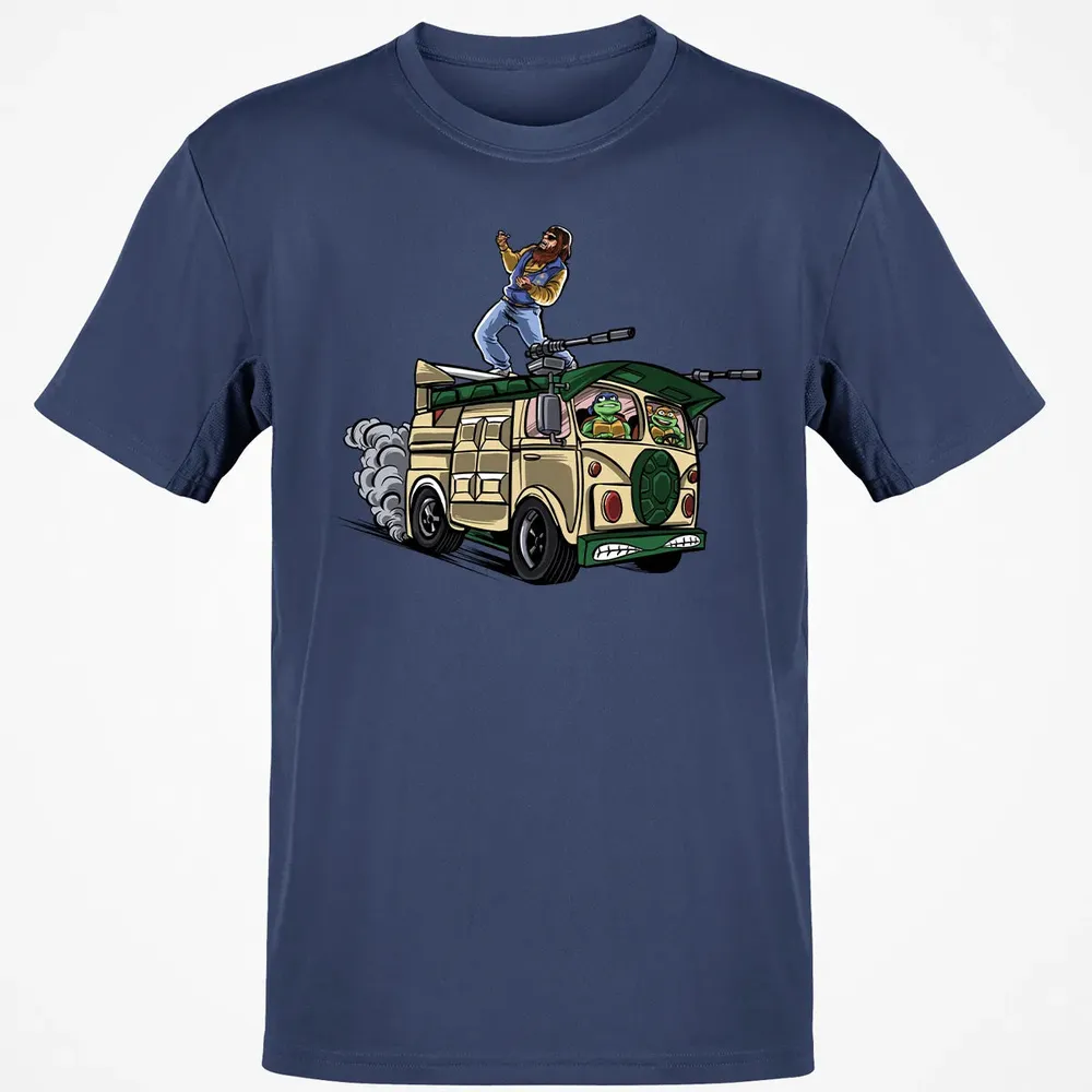 Surfing In The Turtle Van Classic Unisex T-Shirt - 8