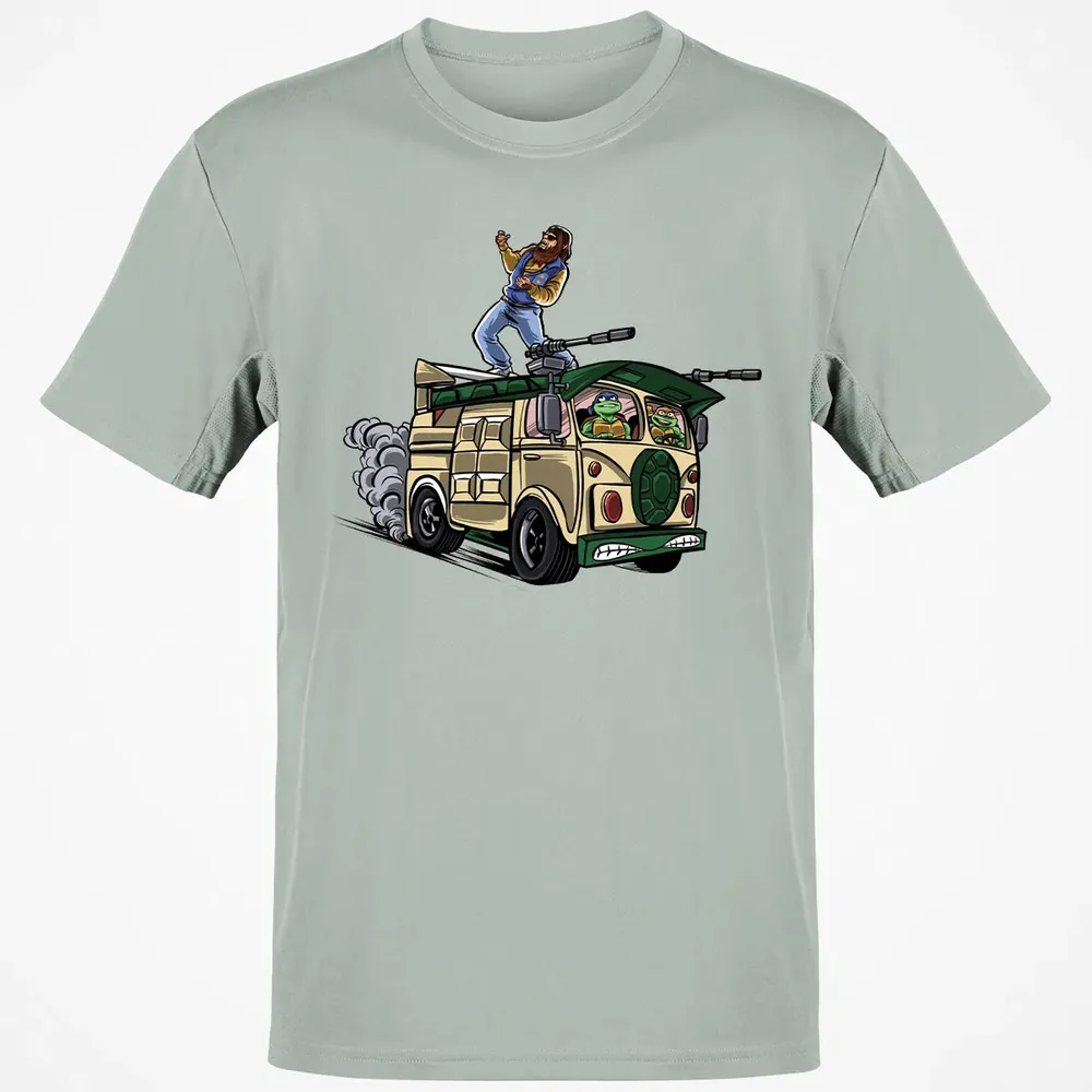 Surfing In The Turtle Van Classic Unisex T-Shirt - 3