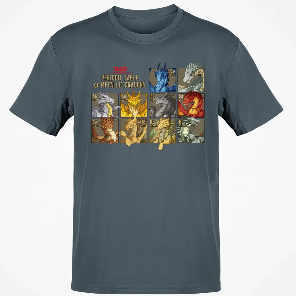 Periodic Table Of Metallic Dragons Classic Unisex T-Shirt - 4