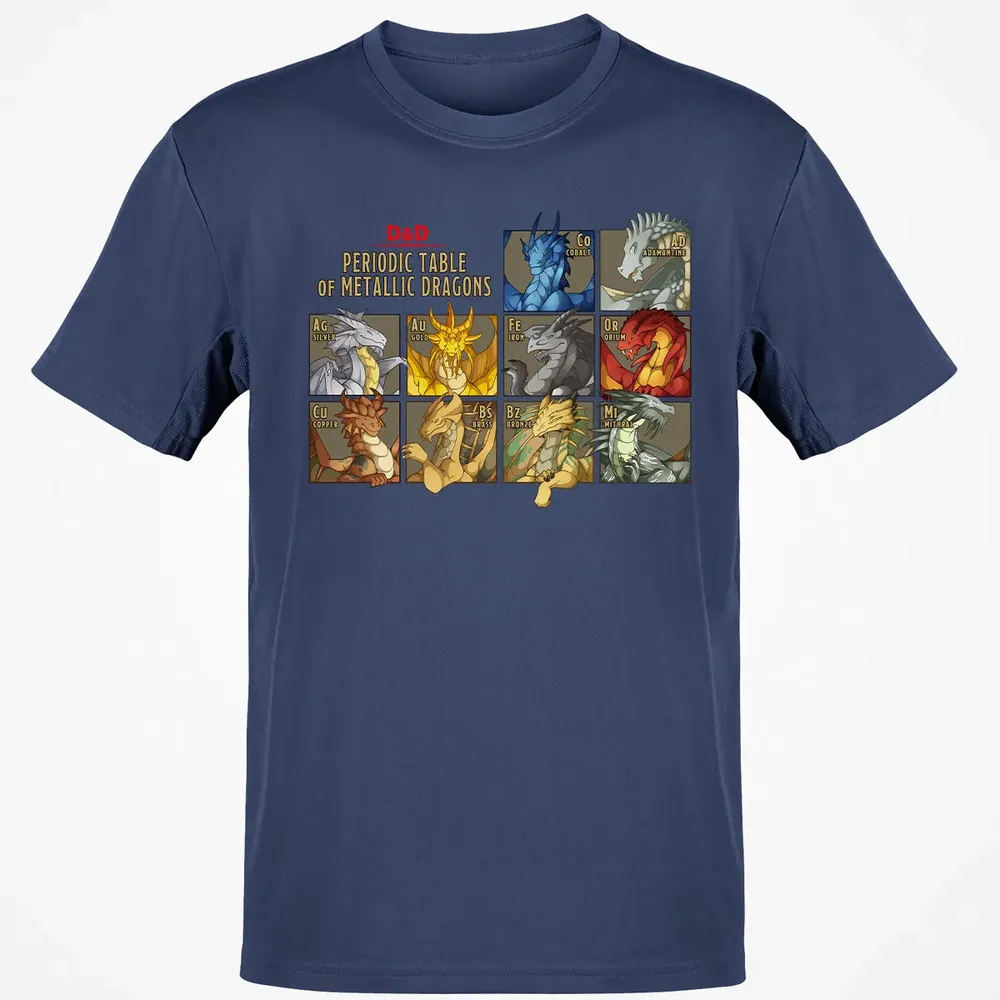 Periodic Table Of Metallic Dragons Classic Unisex T-Shirt - 8
