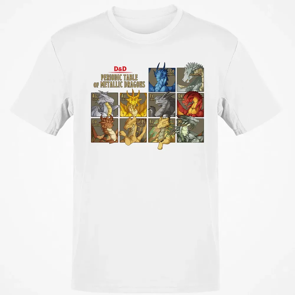 Periodic Table Of Metallic Dragons Classic Unisex T-Shirt - 13